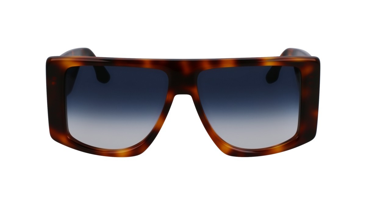 Sonnenbrillen Victoria Beckham VB678S (215) farbe tortoise form quadratisch gläser gradient blue