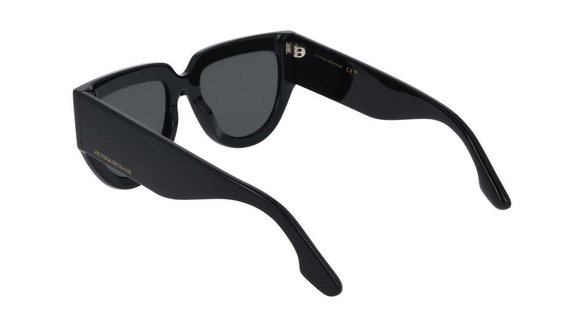 Sonnenbrillen Victoria Beckham VB679S (001) farbe black form pantos gläser solid dark grey