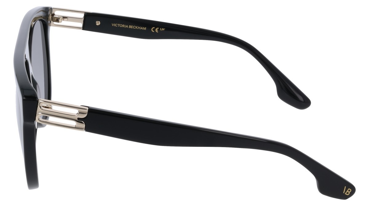 Sonnenbrillen Victoria Beckham VB680S (001) farbe black form aviator gläser grey gradient