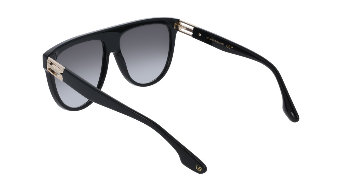 Sonnenbrillen Victoria Beckham VB680S (001) farbe black form aviator gläser grey gradient