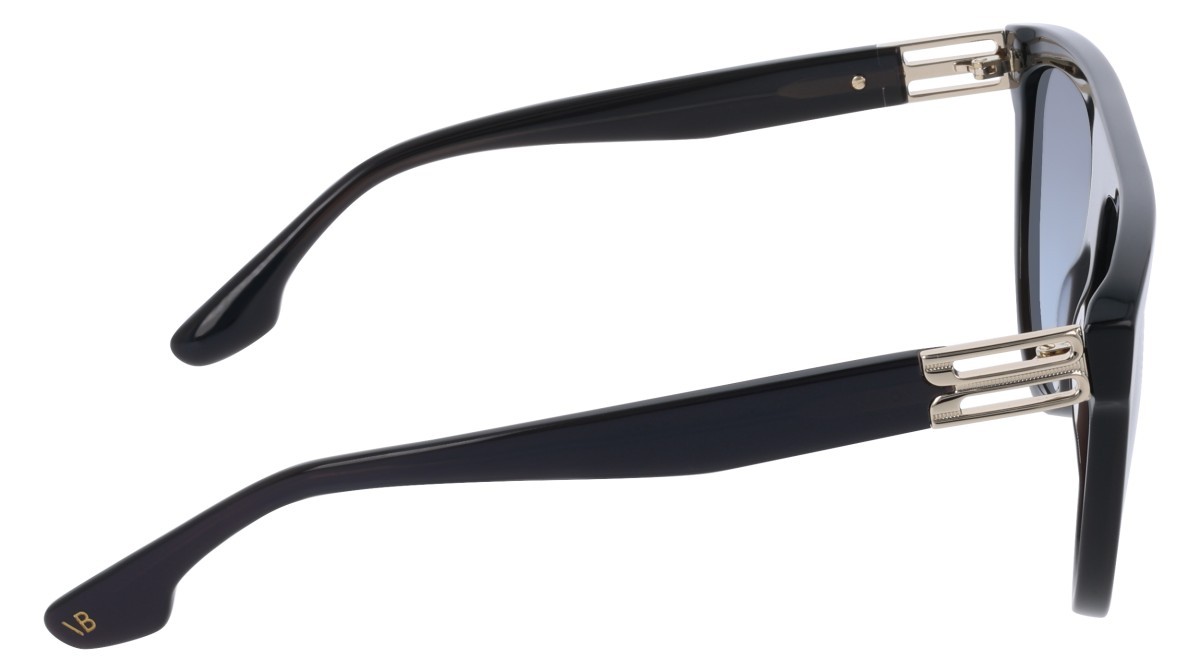 Sonnenbrillen Victoria Beckham VB680S (415) farbe metallic midnight blue form aviator gläser gradient blue