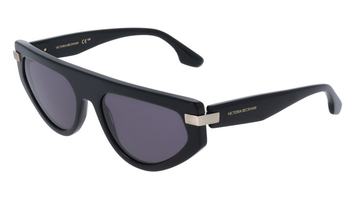 Sonnenbrillen Victoria Beckham VB685S (001) farbe black form pantos gläser solid grey