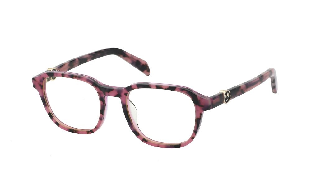 Eyeglasses Barrow Burner VBA008 (06R9) color avana rosa - roaa trasparente lenses yellow