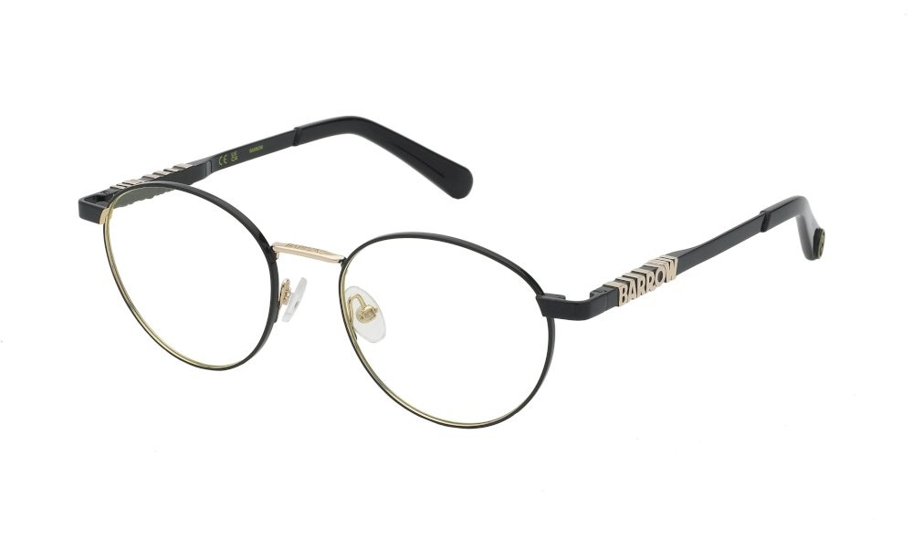 Eyeglasses Barrow Roundabout VBA025 (0301) color oro rose' luc.c/parti nero luc 