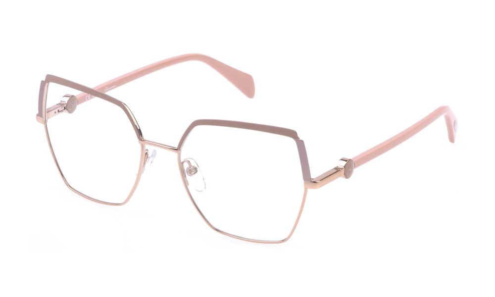 Occhiali da vista Blumarine VBM218 (08MZ) colore oro ramato lucido c/parti colorate 