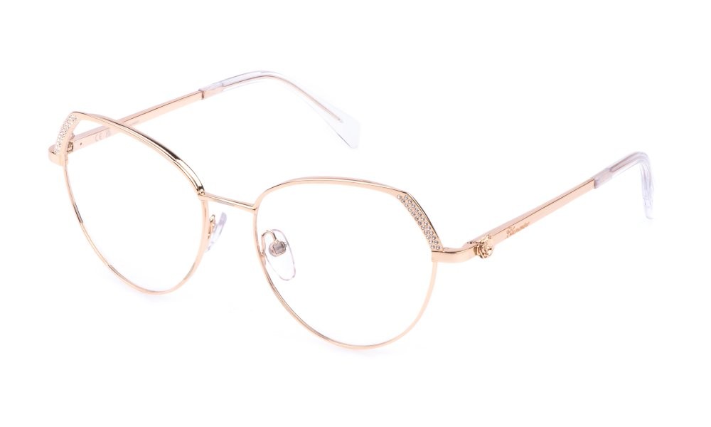 Occhiali da vista Blumarine VBM220S (0300) colore oro rosè lucido totale c/strass 