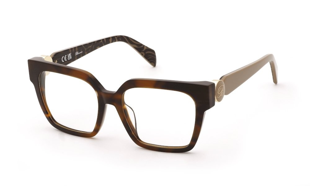 Eyeglasses Blumarine VBM251 (09BD) color avana marrone/rosso lucida 