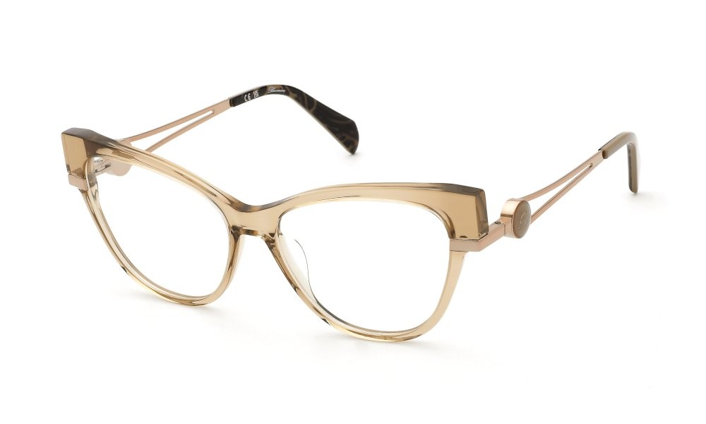 Occhiali da vista Blumarine VBM252 (07AY) colore marrone trasparente lucido 