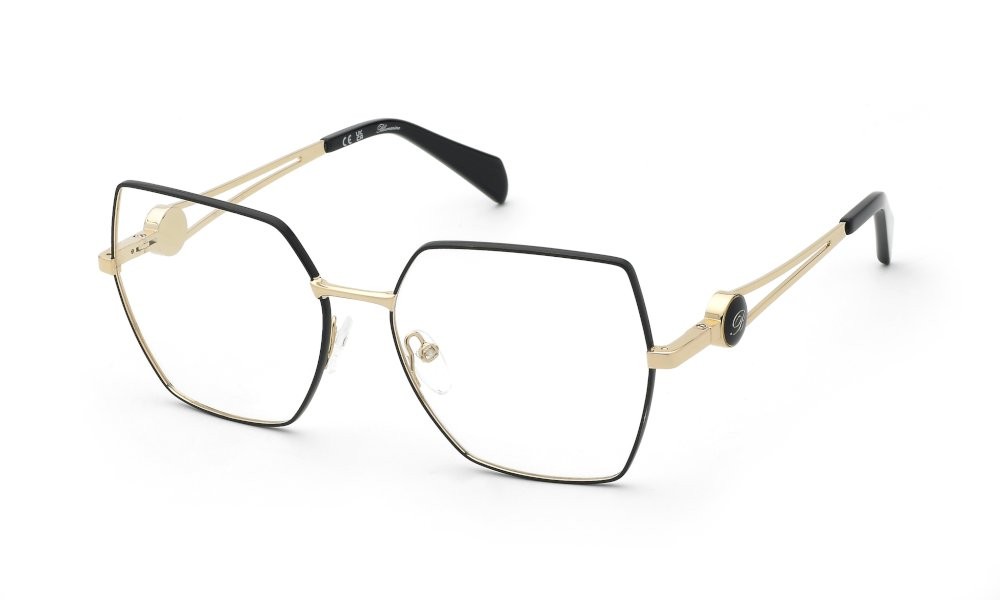 Eyeglasses Blumarine VBM253 (0301) color oro rose' luc.c/parti nero luc 