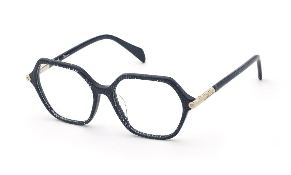 Occhiali da vista Blumarine VBM256 (0WA2) colore blu glittery lucido 