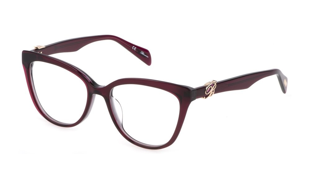 Brillen Blumarine VBM812 (01BU) farbe rosso - grigio 