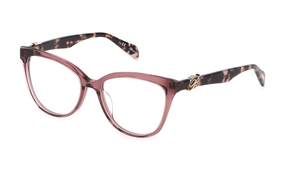 Brillen Blumarine VBM812 (0N42) farbe top rosa - rosa trasparente lucido 