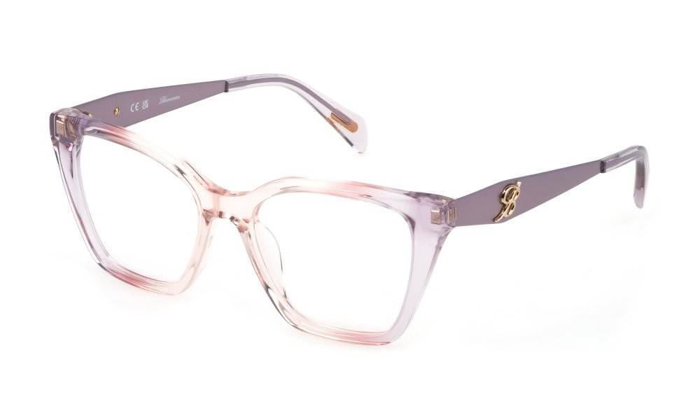 Brillen Blumarine VBM818 (0U61) farbe rosa - lilla trasparente lucido 