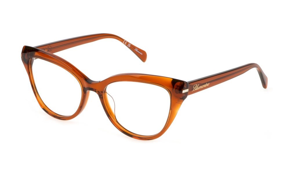 Occhiali da vista Blumarine VBM821S (0M84) colore cammello trasparente lucido 