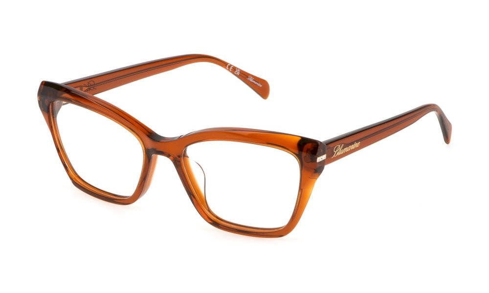 Occhiali da vista Blumarine VBM822S (0M84) colore cammello trasparente lucido 
