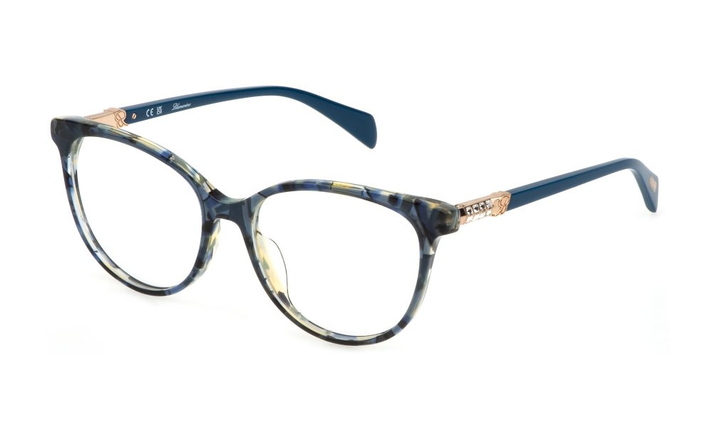 Brillen Blumarine VBM825S (0VBG) farbe avana blu lucida 