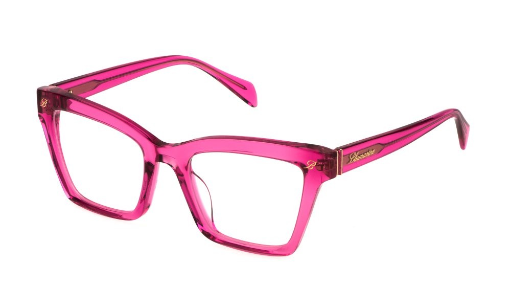 Occhiali da vista Blumarine VBM843 (06S4) colore rosa trasparente lucido 