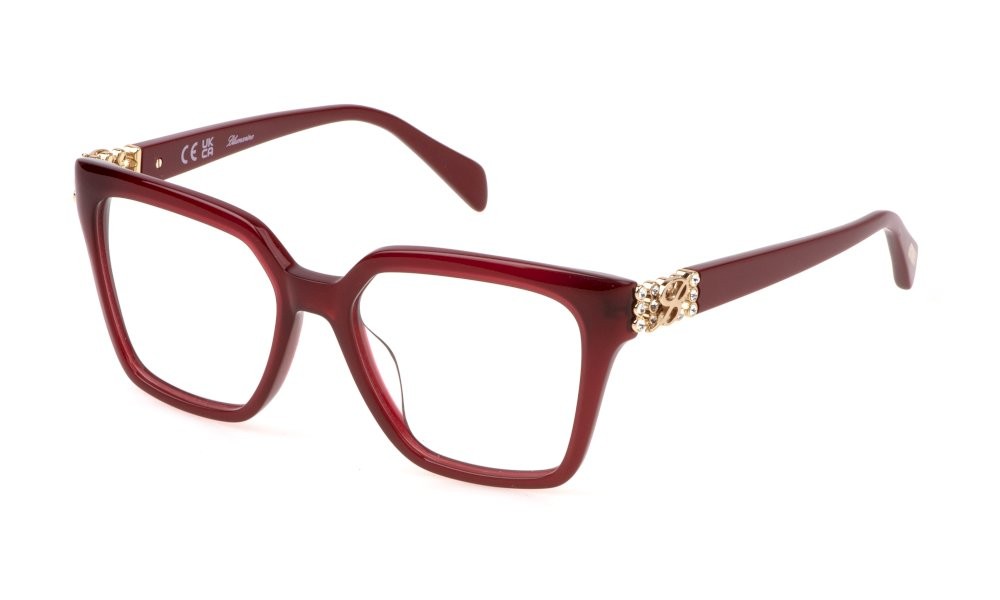 Occhiali da vista Blumarine VBM851S (09Y9) colore rosso opalino lucido 
