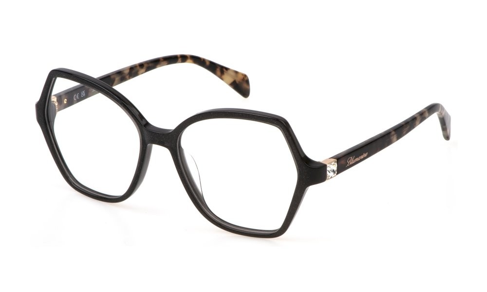 Occhiali da vista Blumarine VBM856S (0GBM) colore grigio glittery lucido 