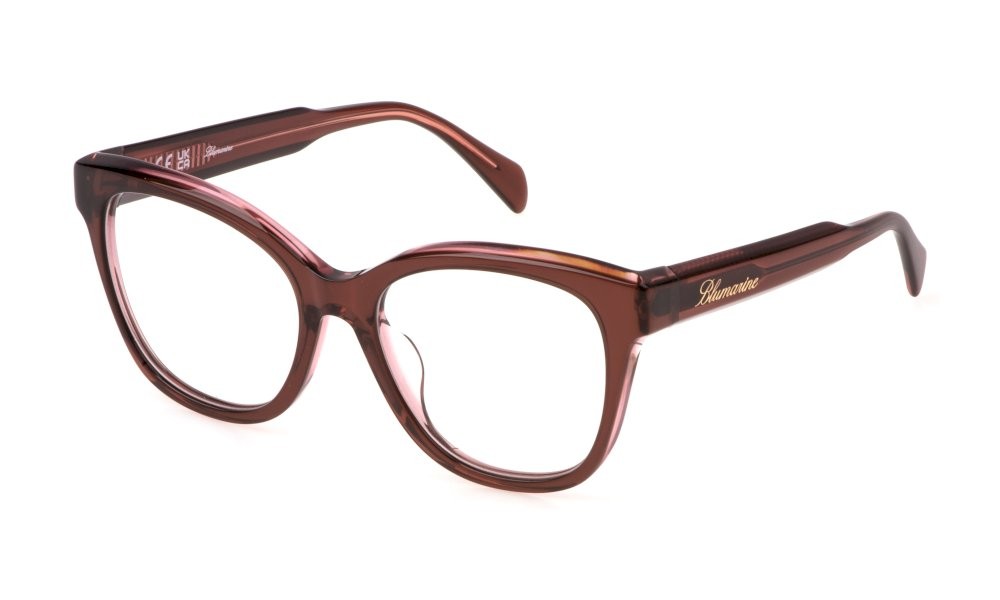 Occhiali da vista Blumarine VBM858 (07UK) colore marrone+rosa lucido 