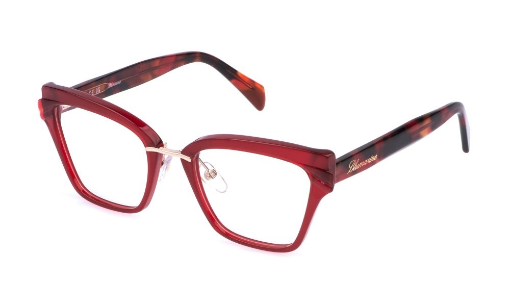 Brillen Blumarine VBM875 (09GR) farbe rosso opalino lucido 