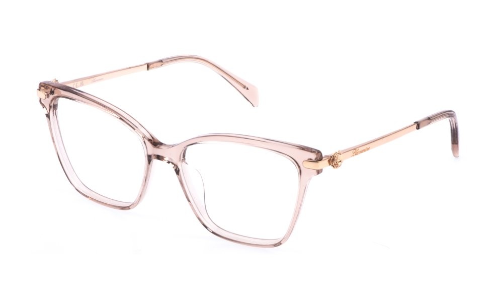 Occhiali da vista Blumarine VBM878 (07HM) colore beige trasparente lucido 