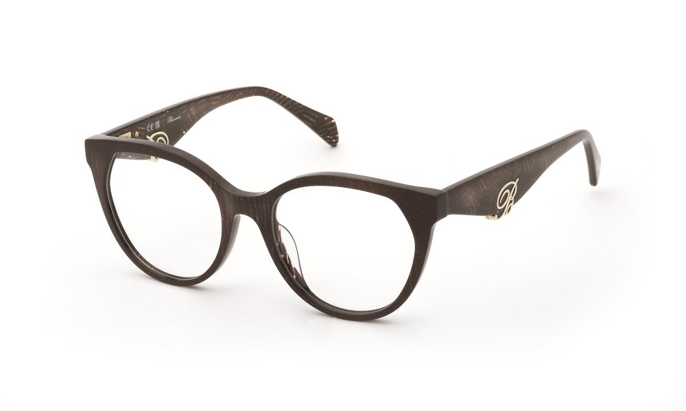Occhiali da vista Blumarine VBM894V (0AMF) colore marrone c/glittery oro lucido 