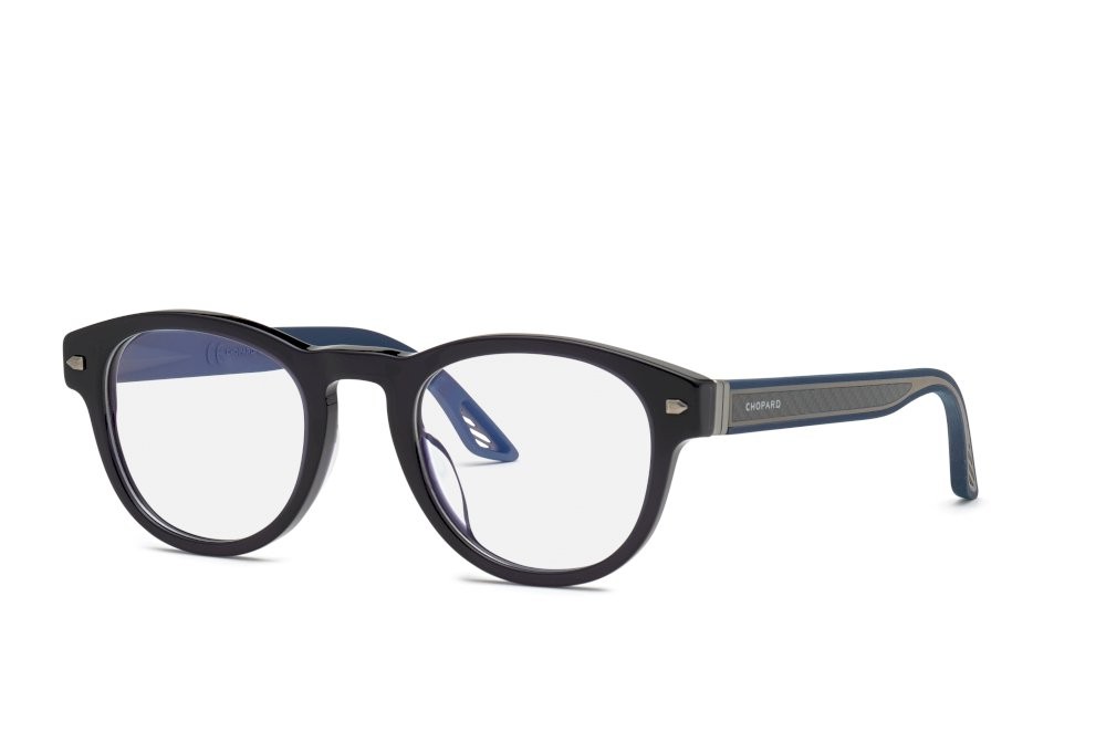 Brillen Chopard VCH327 (956K) farbe blu opalino lucido c/carbonio + gomma 