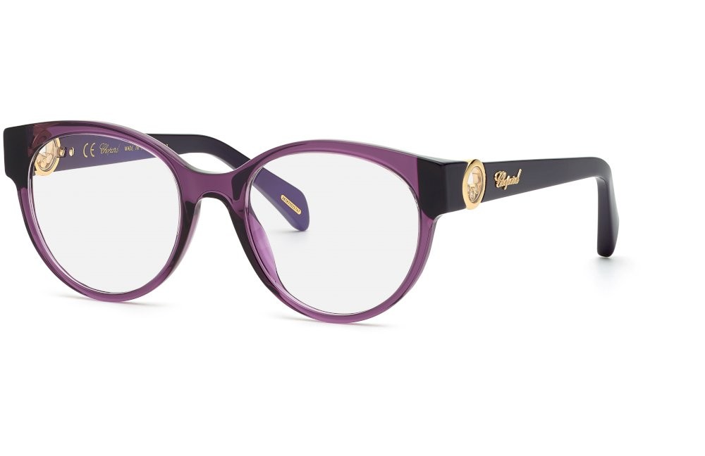 Eyeglasses Chopard VCH350S (096Z) color viola trasparente 