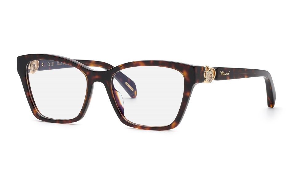 Eyeglasses Chopard VCH355S (0909) color avana classica lucida c/strass 