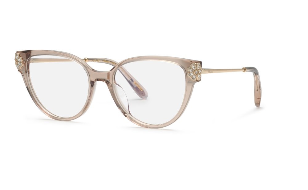 Eyeglasses Chopard VCH381S (07T1) color beige trasparente 