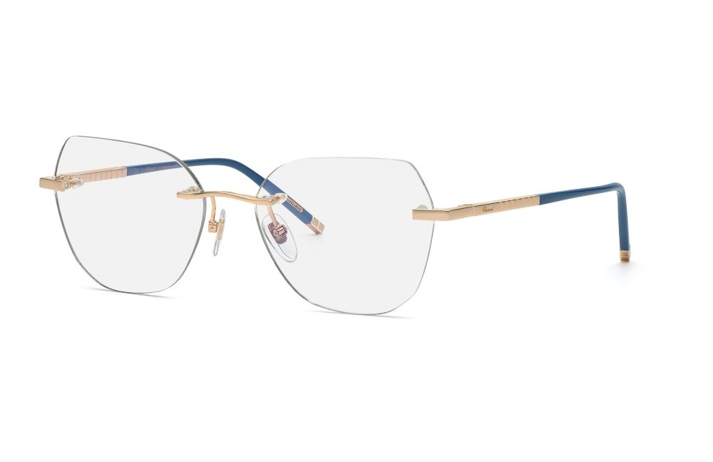 Eyeglasses Chopard VCHG26M (300B) color oro rosè lucido 