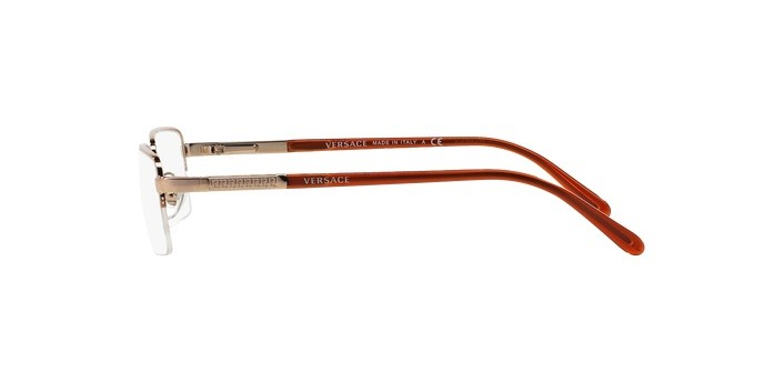 Eyeglasses Versace VE 1066 (1053) color light brown shape square lenses demo lens