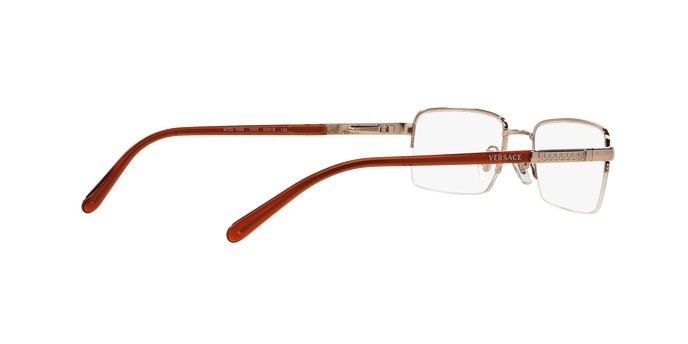Eyeglasses Versace VE 1066 (1053) color light brown shape square lenses demo lens