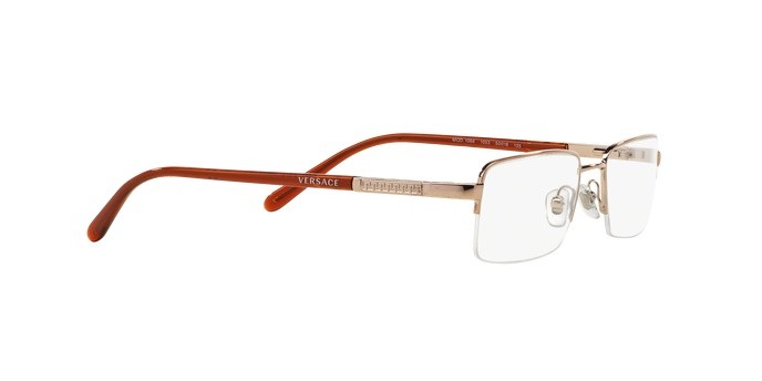 Eyeglasses Versace VE 1066 (1053) color light brown shape square lenses demo lens