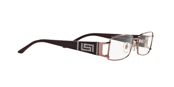Brillen Versace VE 1163B (1333) farbe plum form rechteckig gläser demo lens