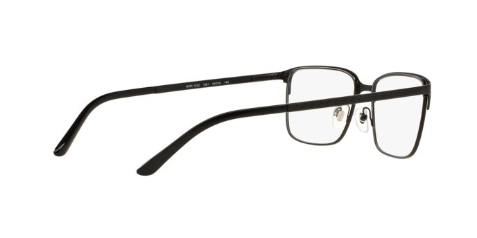 Occhiali da vista Versace VE 1232 (1261) colore matte black forma rettangolare lenti demo lens