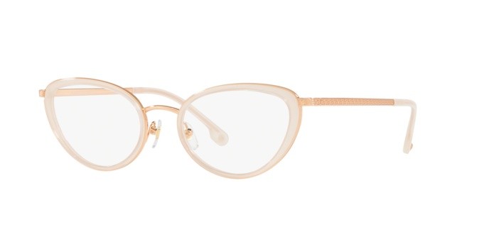 Brillen Versace VE 1258 (1442) farbe sand/pink gold form pantos gläser demo lens