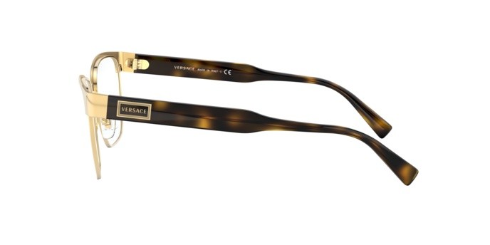 Occhiali da vista Versace VE 1264 (1460) colore gold forma quadrato lenti demo lens