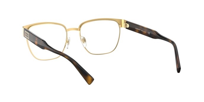 Occhiali da vista Versace VE 1264 (1460) colore gold forma quadrato lenti demo lens