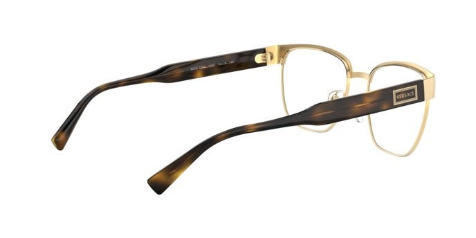 Occhiali da vista Versace VE 1264 (1460) colore gold forma quadrato lenti demo lens
