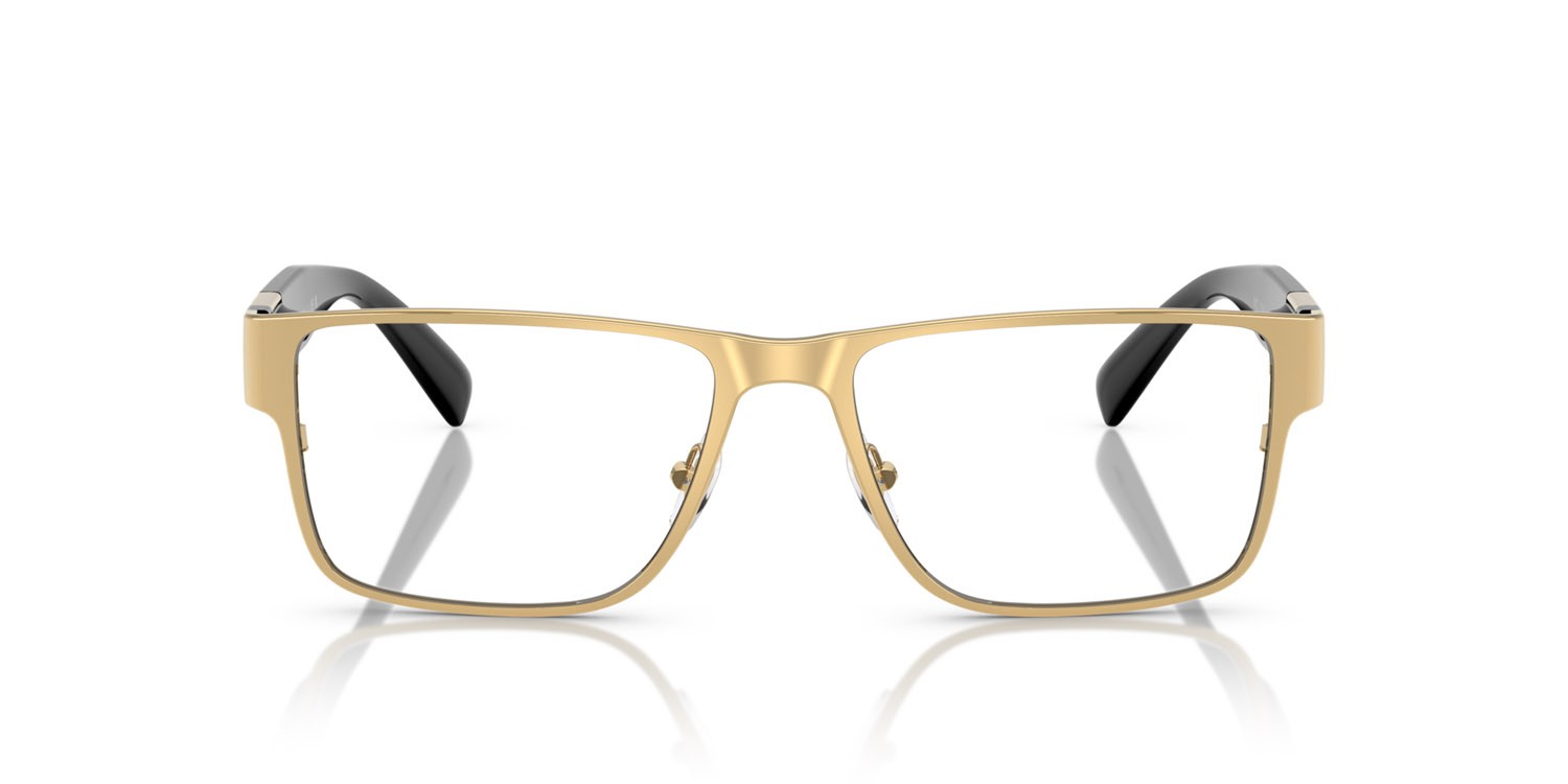Occhiali da vista Versace VE 1274 (1002) colore oro forma rettangolare lenti lente demo