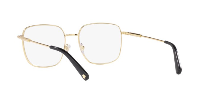 Brillen Versace VE 1281 (1433) farbe gold/black form quadratisch gläser clear
