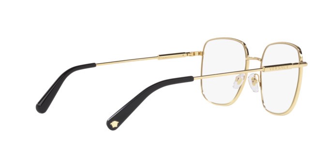 Brillen Versace VE 1281 (1433) farbe gold/black form quadratisch gläser clear