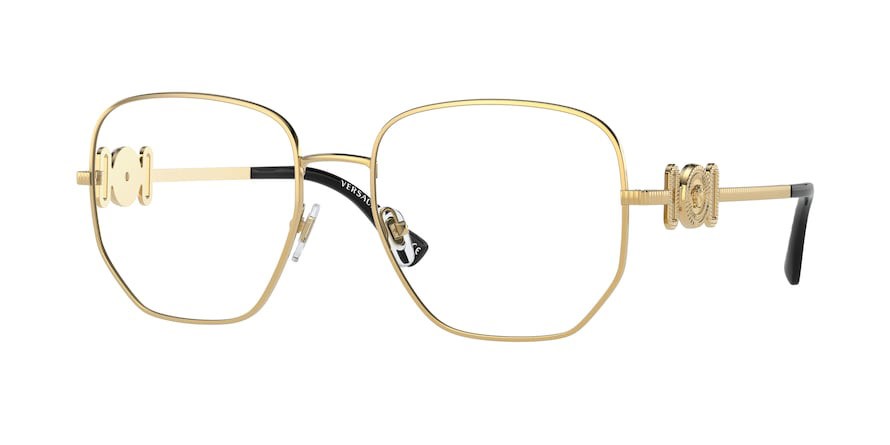 Occhiali da vista Versace VE 1283 (1002) colore gold forma irregolare lenti clear