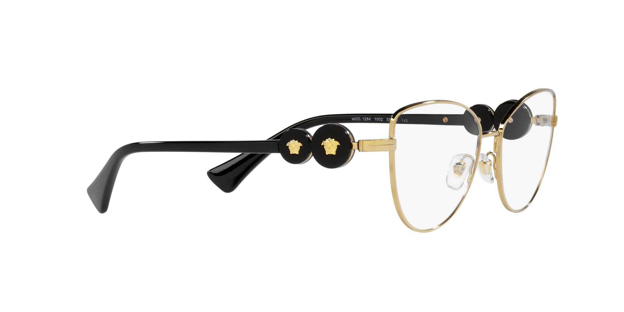 Brillen Versace VE 1284 (1002) farbe oro form cat-eye gläser lente demo