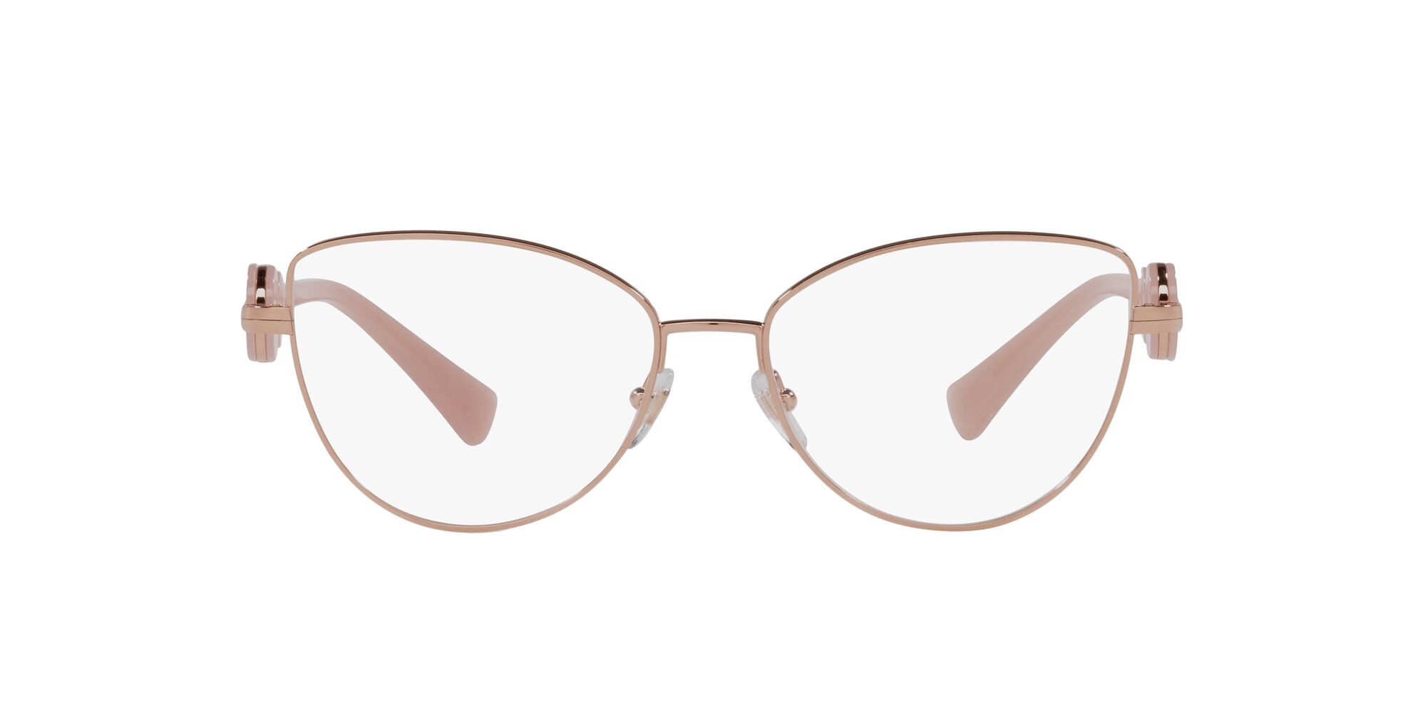 Eyeglasses Versace VE 1284 (1412) color rose gold shape cat eye lenses lente demo