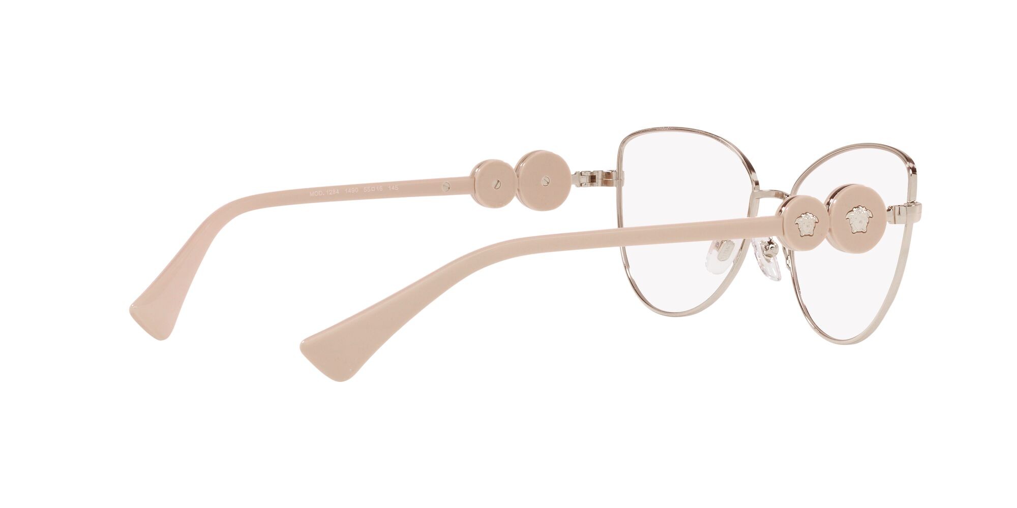 Brillen Versace VE 1284 (1490) farbe oro chiaro form cat-eye gläser lente demo