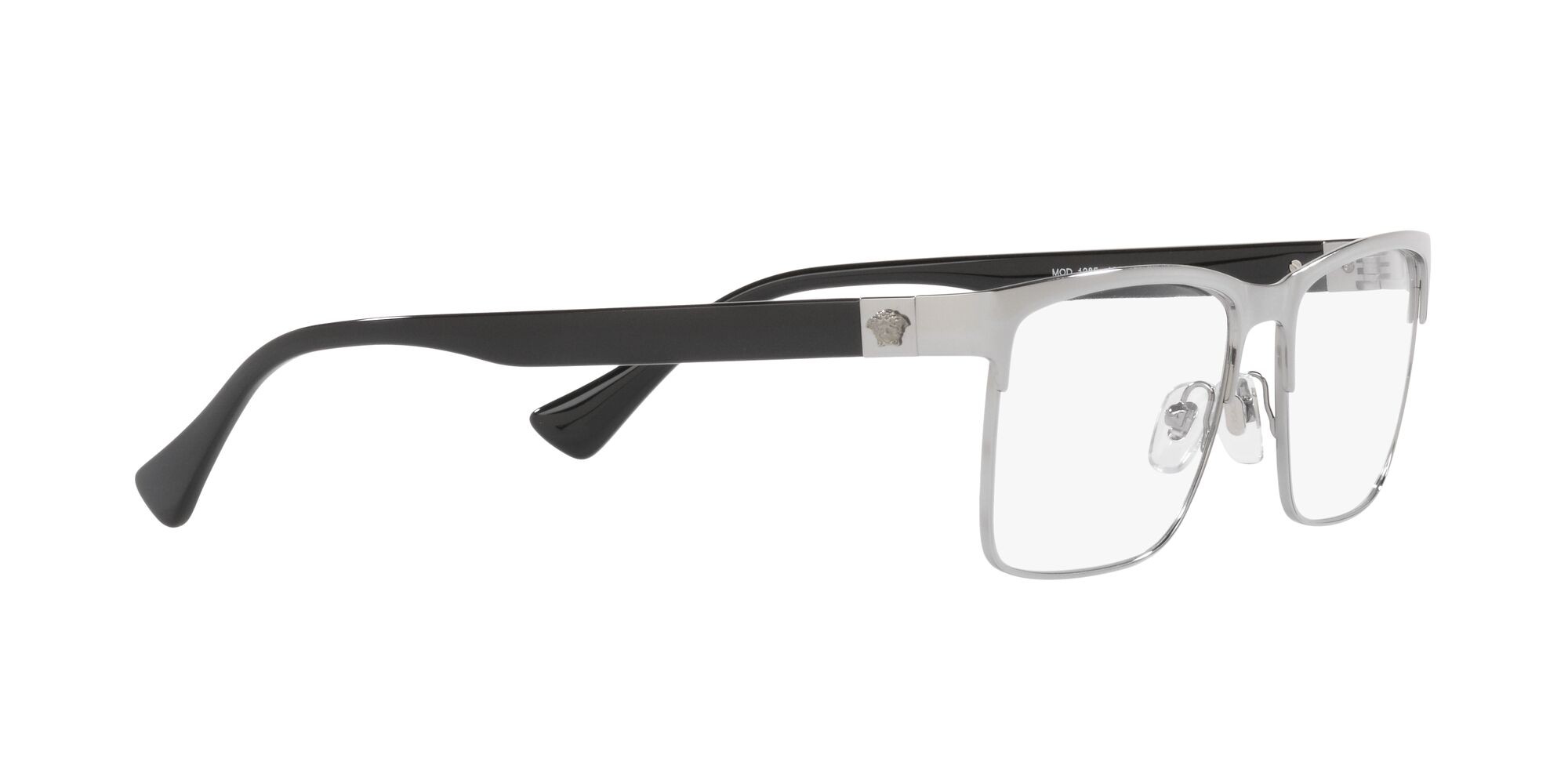 Eyeglasses Versace VE 1285 (1001) color gunmetal shape rectangle lenses lente demo