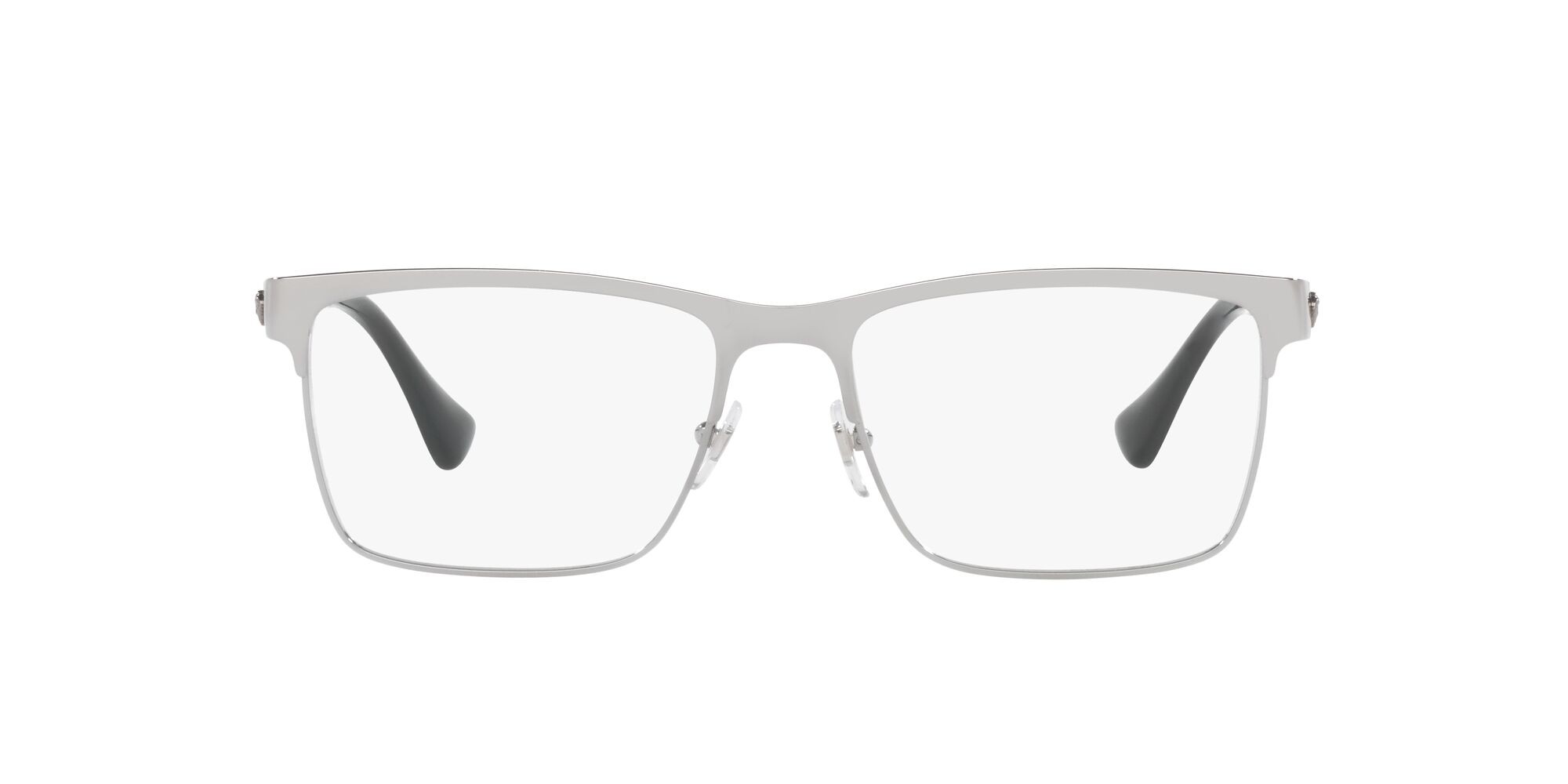 Eyeglasses Versace VE 1285 (1001) color gunmetal shape rectangle lenses lente demo